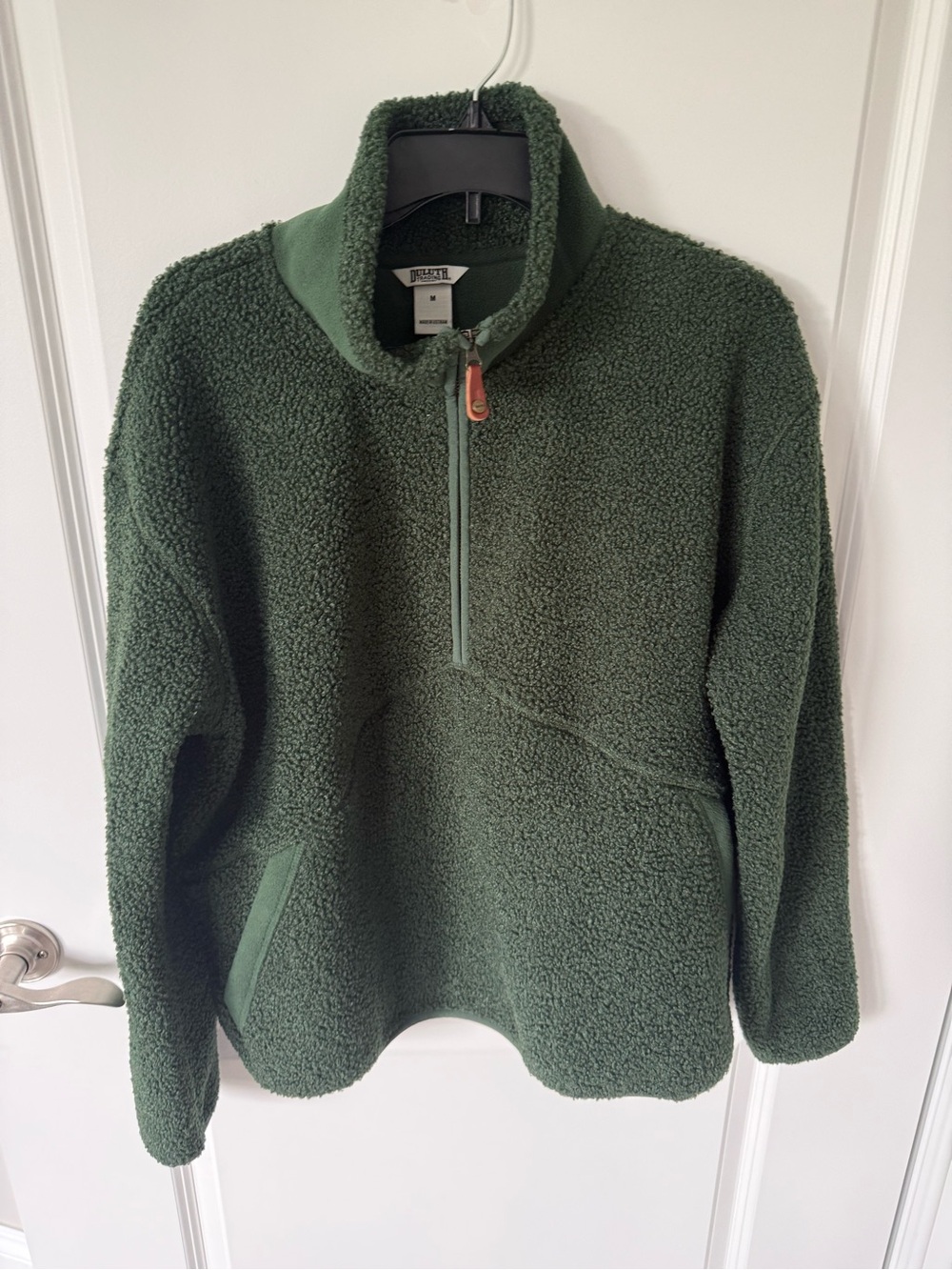 Duluth Trading Co Blacktail Mountain Boucle Fleece 1/4 Pullover Size Medium